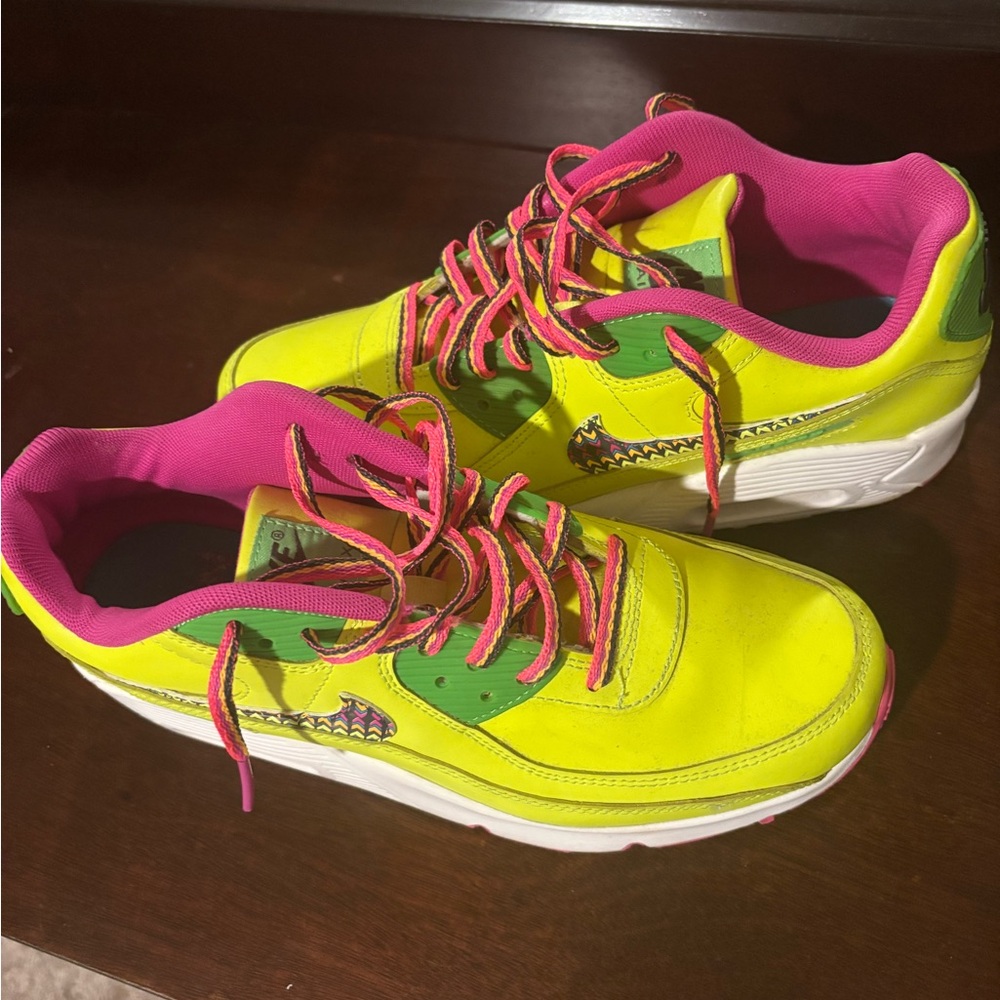 Nike Pink and Blue Sneakers